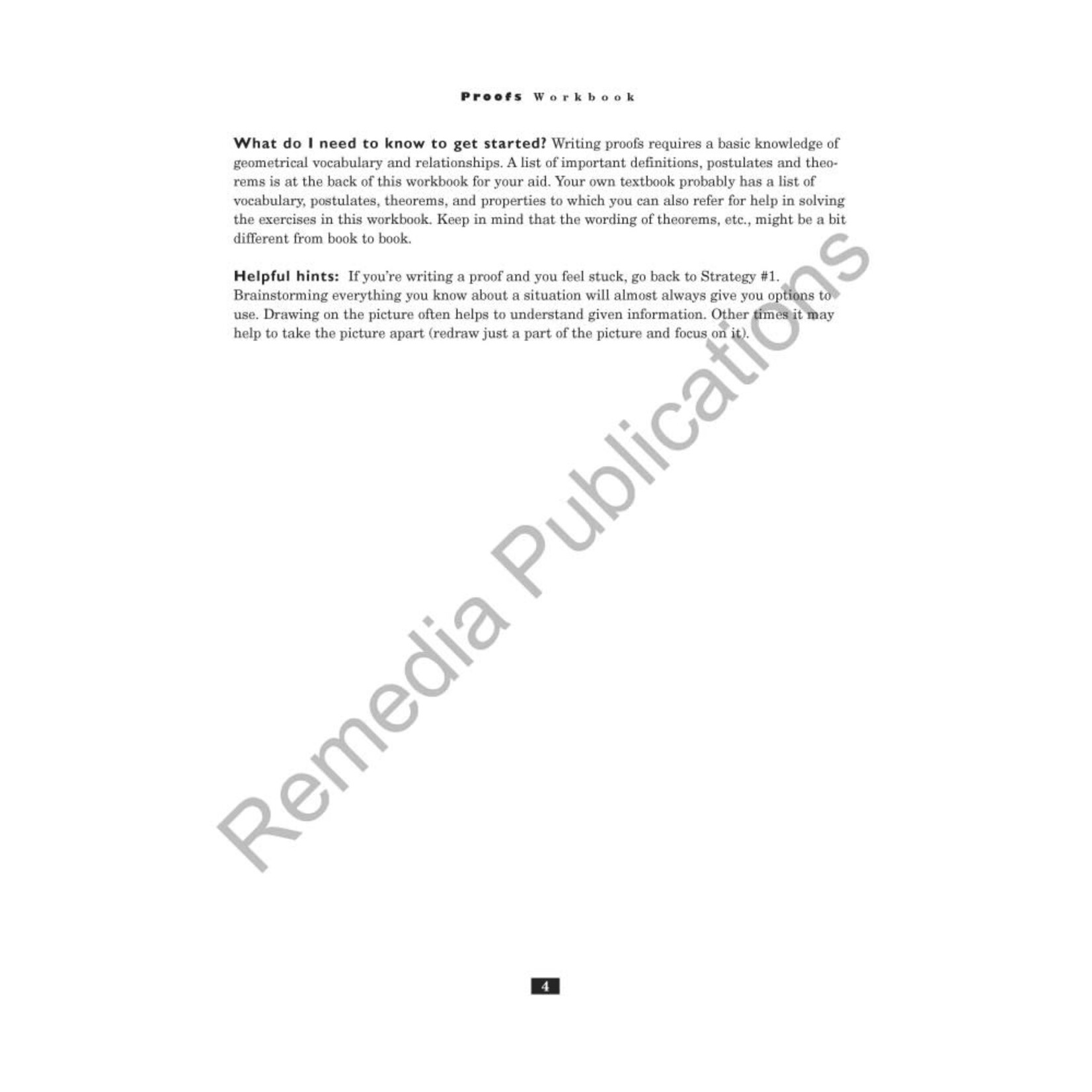 Proofs: Studies in Geometry Series