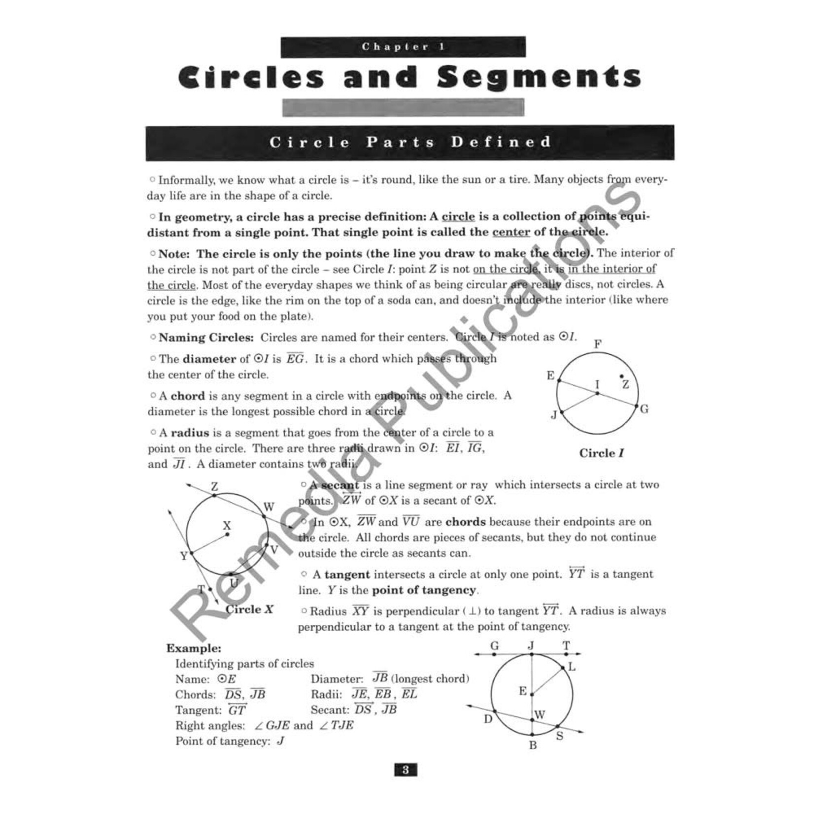 Circles: Studies in Geometry Series