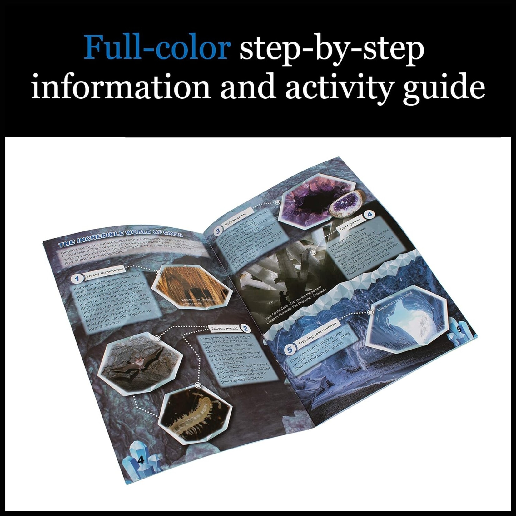 WILD ENVIRONMENTAL SCIENCE Wild Environmental Science: Crystal Growing Caves & Geodes Chemical Set