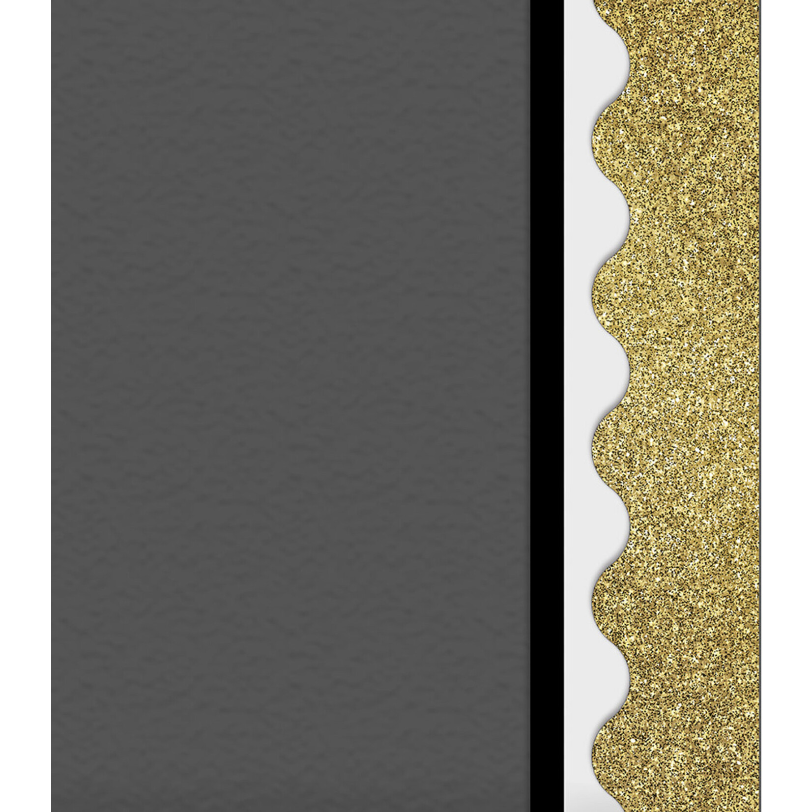 CARSON DELLOSA PUBLISHING CO Gold Glitter Scalloped Bulletin Board Borders