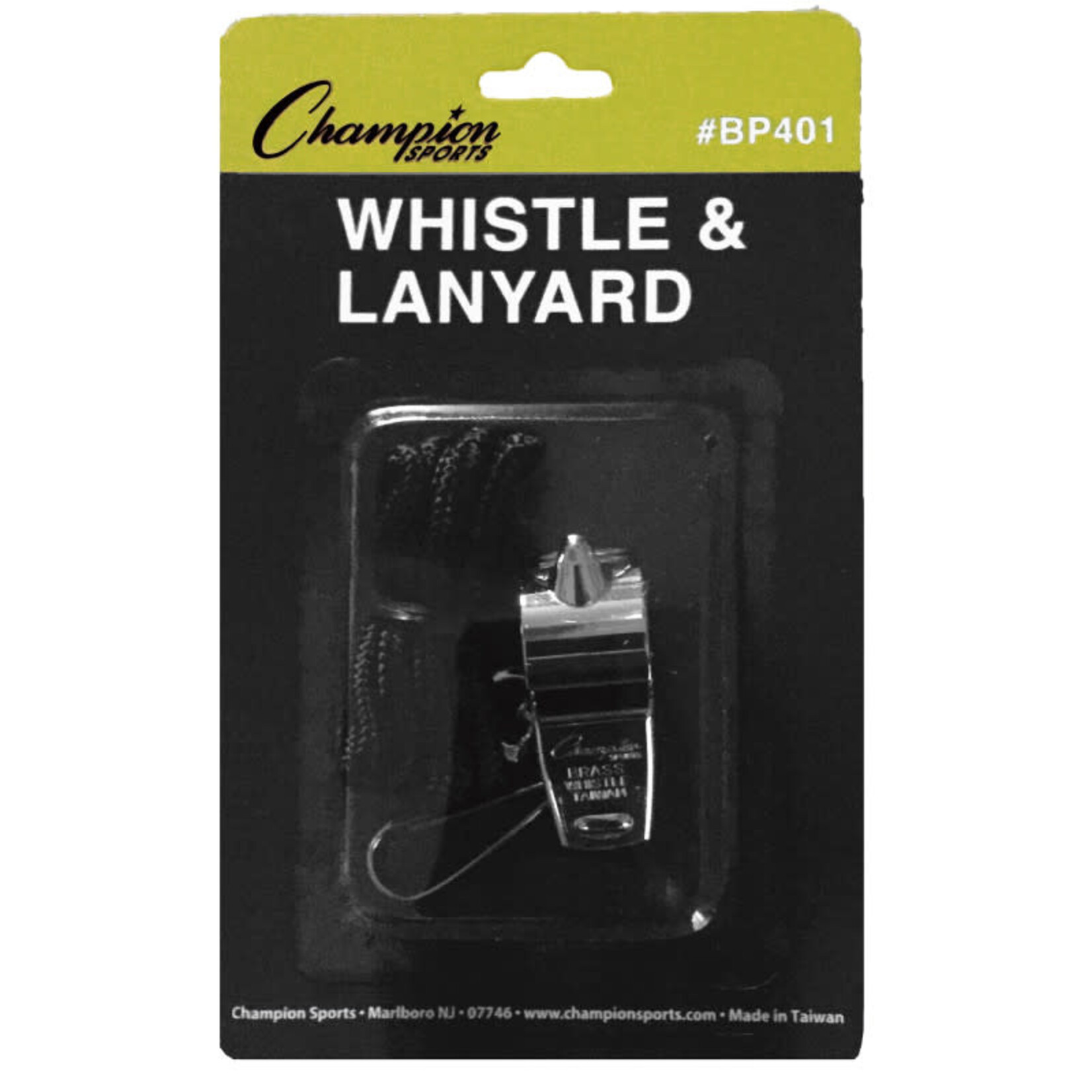 Metal Whistle and Lanyard