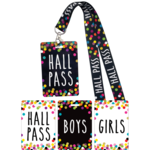 TEACHER CREATED RESOURCES Confetti Hall Pass Lanyards