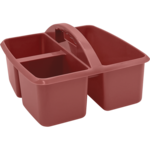 TEACHER CREATED RESOURCES Deep Rose Plastic Storage Caddy