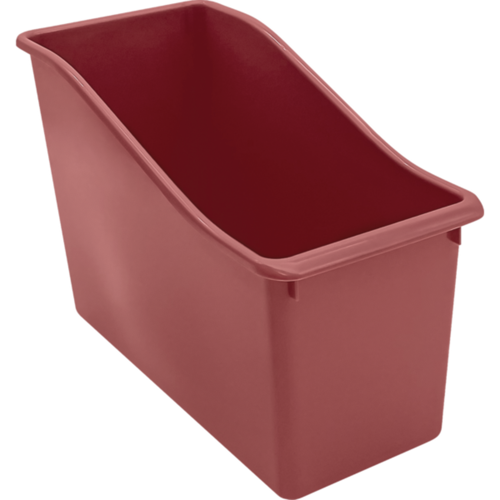 TEACHER CREATED RESOURCES Deep Rose Plastic Book Bin