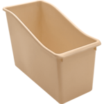 TEACHER CREATED RESOURCES Light Brown Plastic Book Bin