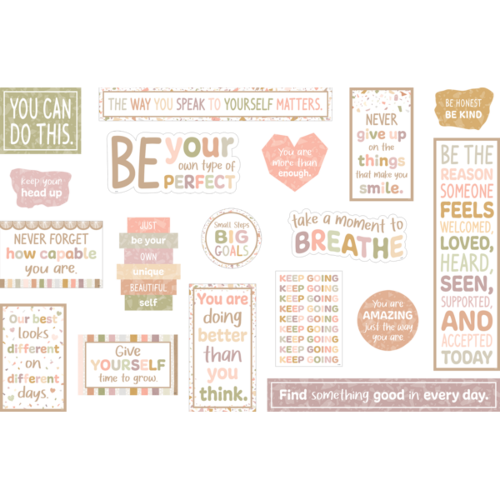 TEACHER CREATED RESOURCES Terrazzo Tones Mini Bulletin Board