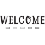 TEACHER CREATED RESOURCES Black and White Welcome Bulletin Board