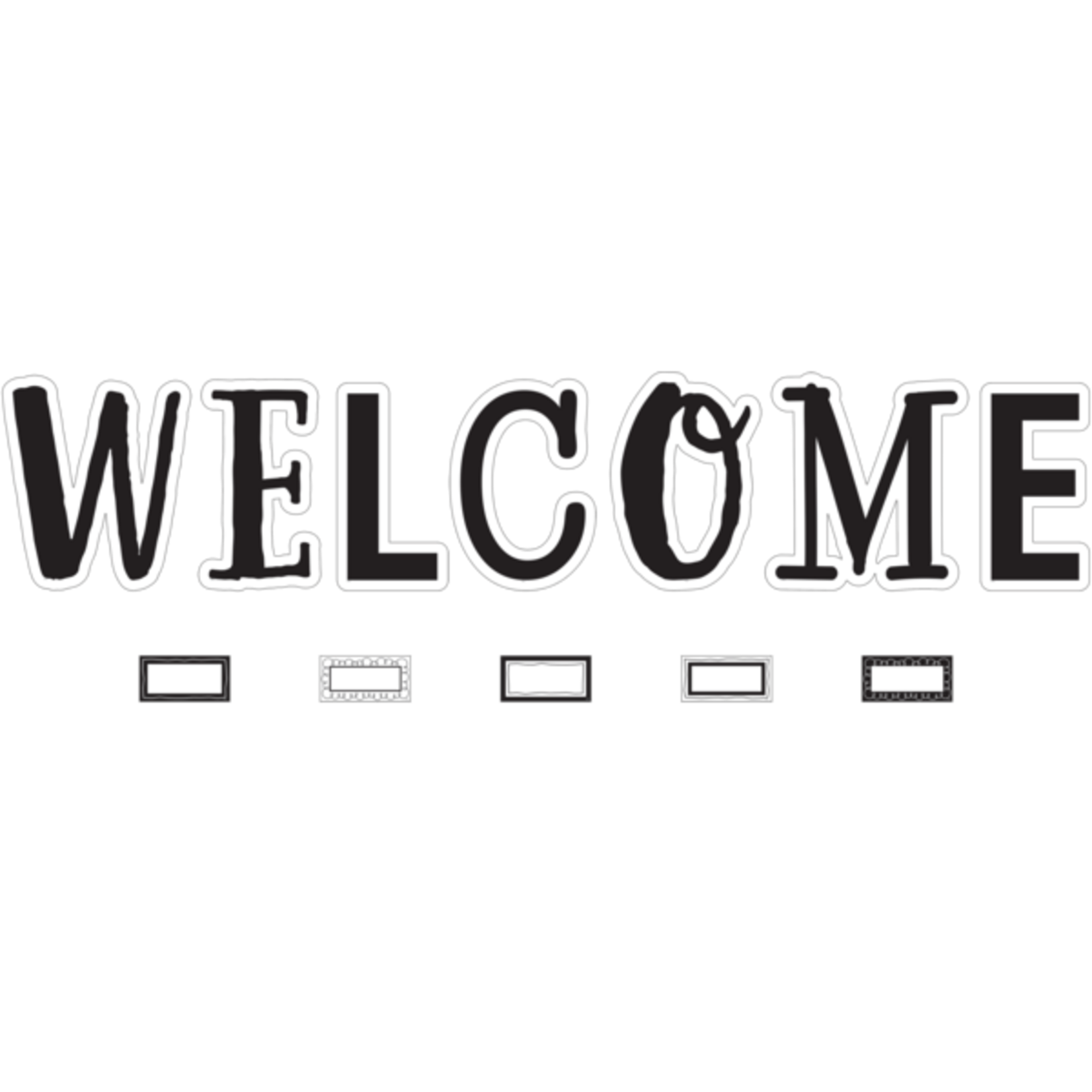 TEACHER CREATED RESOURCES Black and White Welcome Bulletin Board