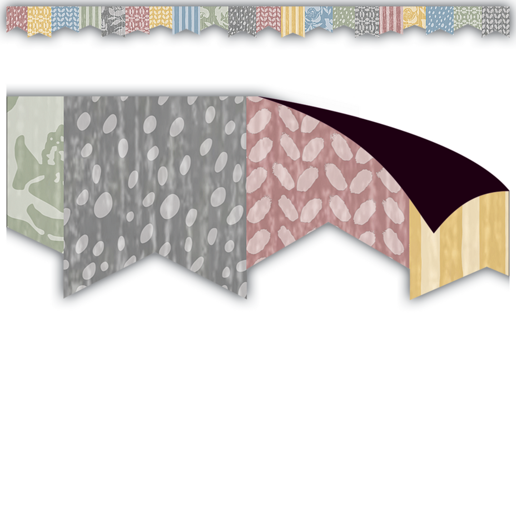 TEACHER CREATED RESOURCES Classroom Cottage Pennants Magnetic Border