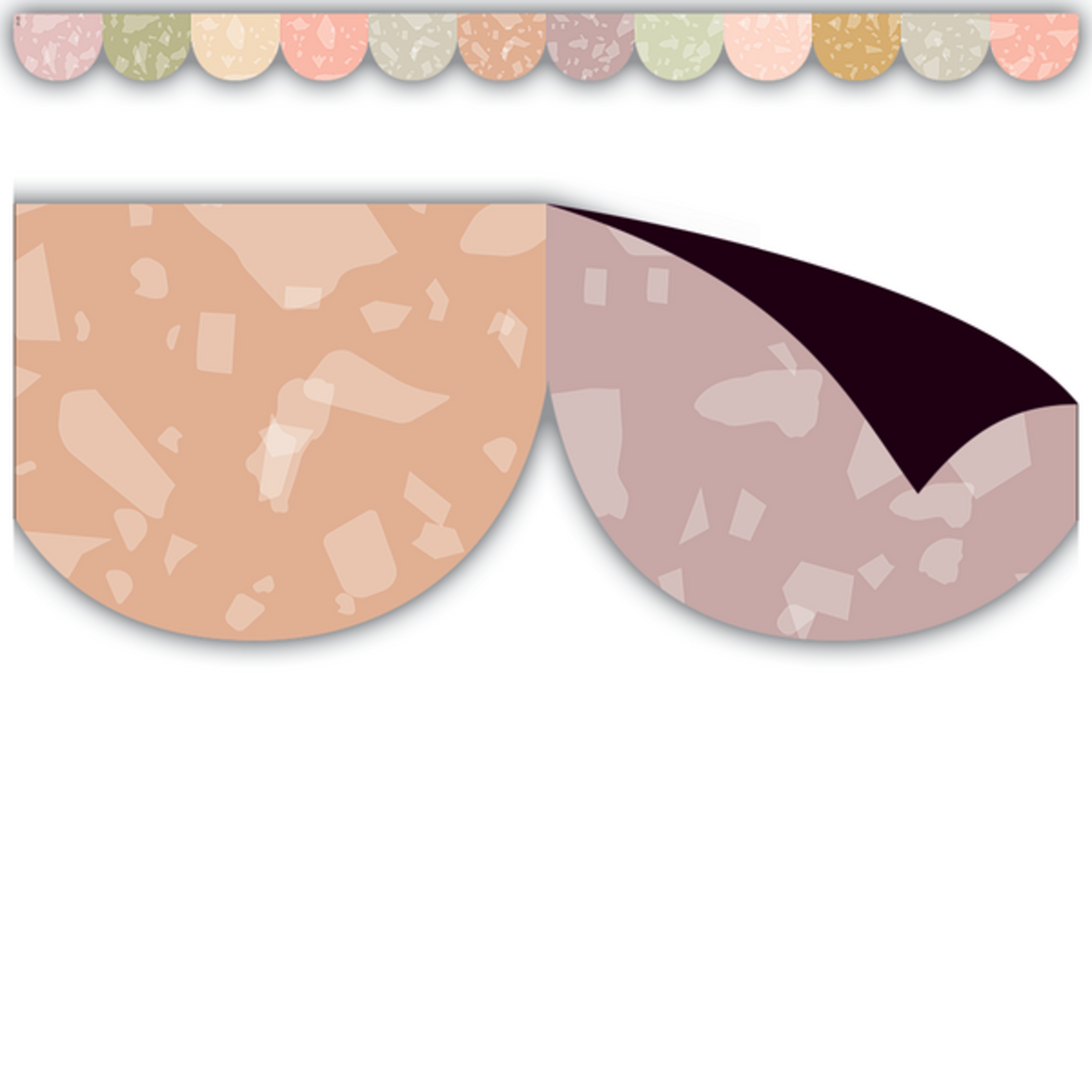 TEACHER CREATED RESOURCES Terrazzo Tones Scalloped Magnetic Border