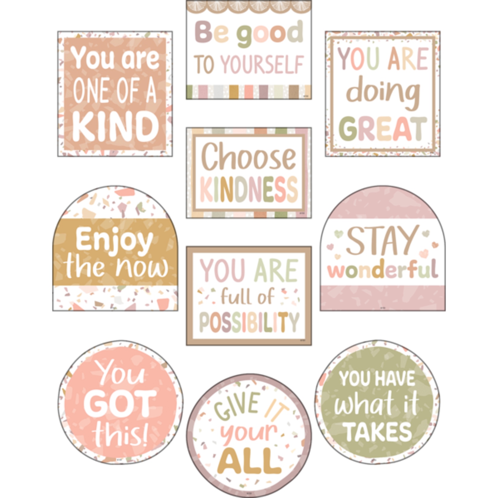 TEACHER CREATED RESOURCES Terrazzo Tones Positive Sayings Accents