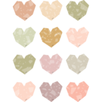 TEACHER CREATED RESOURCES Terrazzo Tones Hearts Mini Accents