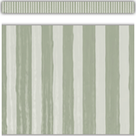 TEACHER CREATED RESOURCES Classroom Cottage Sage Green Stripes Straight Border Trim