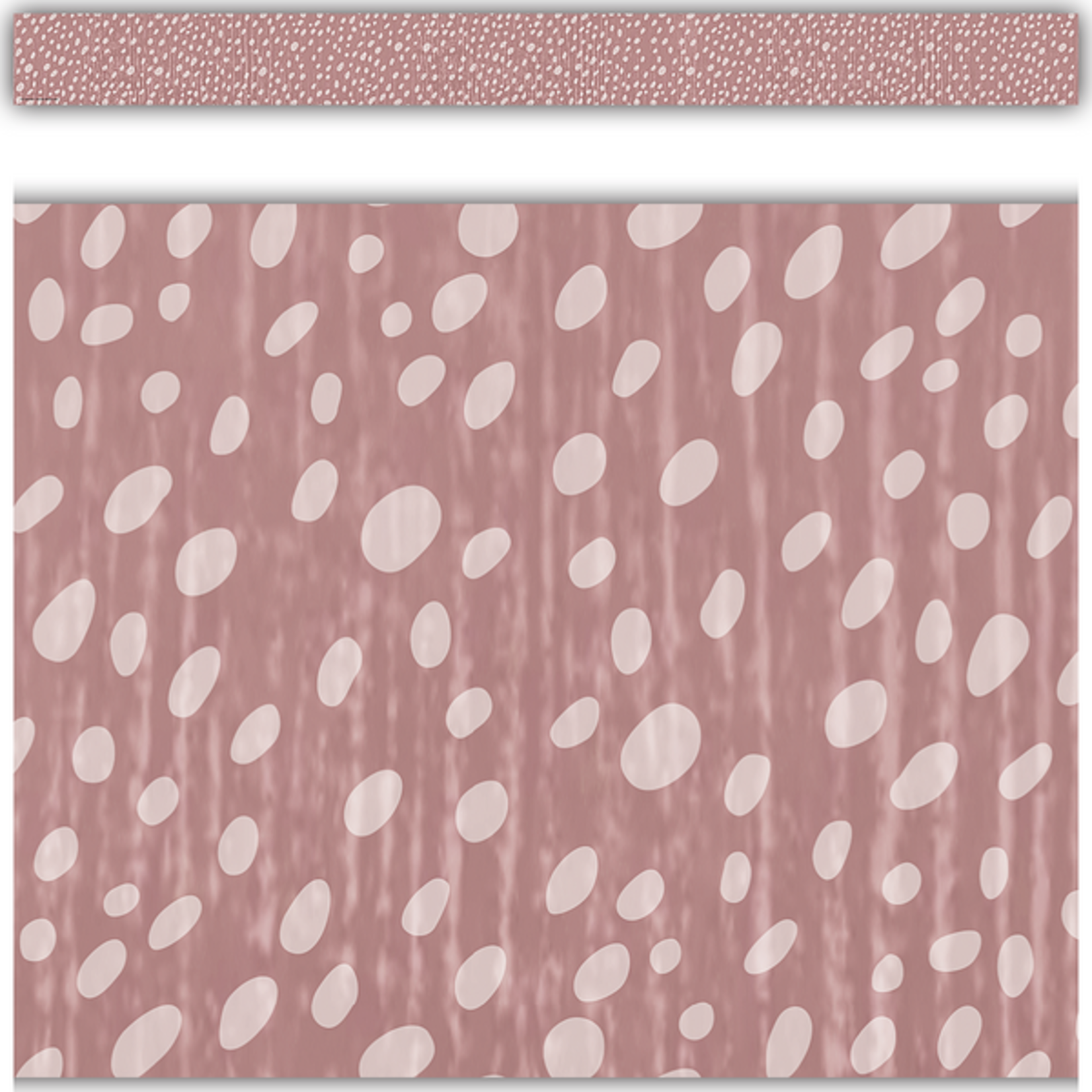 TEACHER CREATED RESOURCES Classroom Cottage Vintage Rose Dots Straight Border Trim