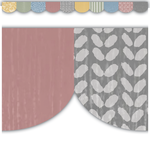 TEACHER CREATED RESOURCES Classroom Cottage Scalloped Die-Cut Border Trim
