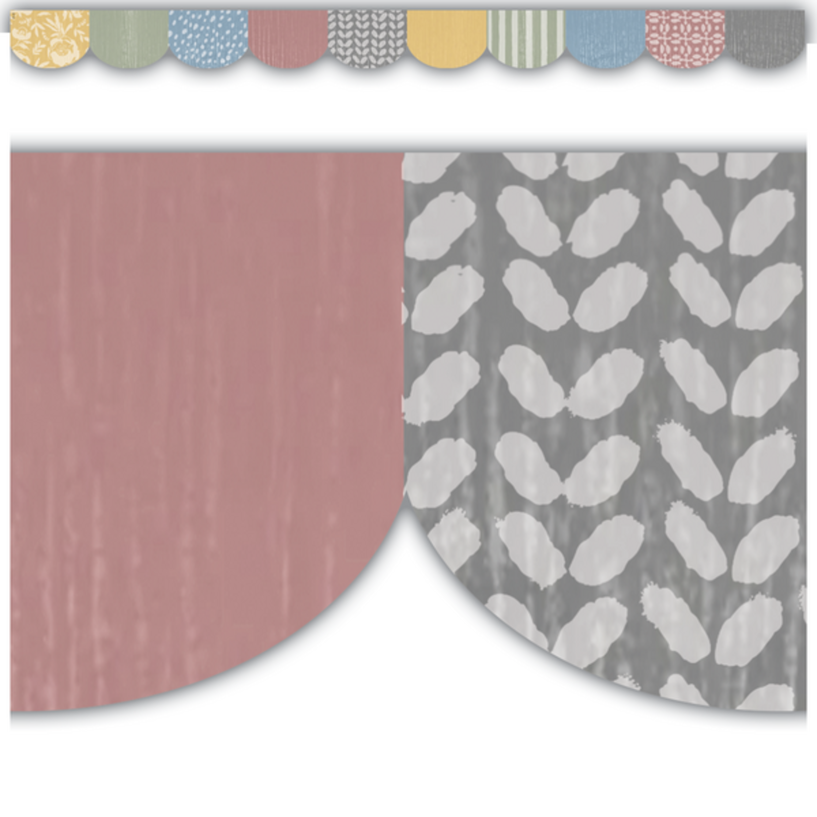 TEACHER CREATED RESOURCES Classroom Cottage Scalloped Die-Cut Border Trim