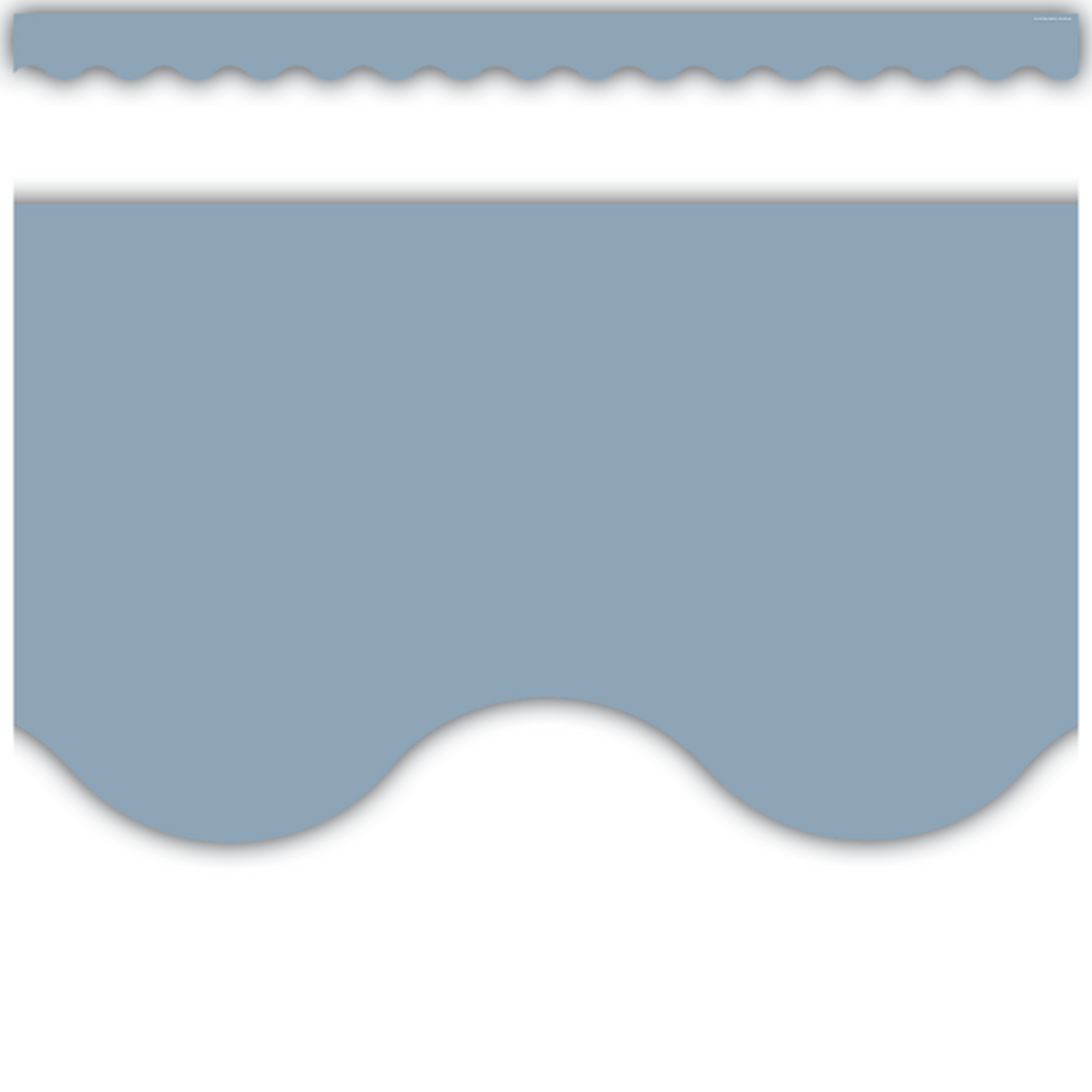 TEACHER CREATED RESOURCES Cottage Blue Scalloped Border Trim