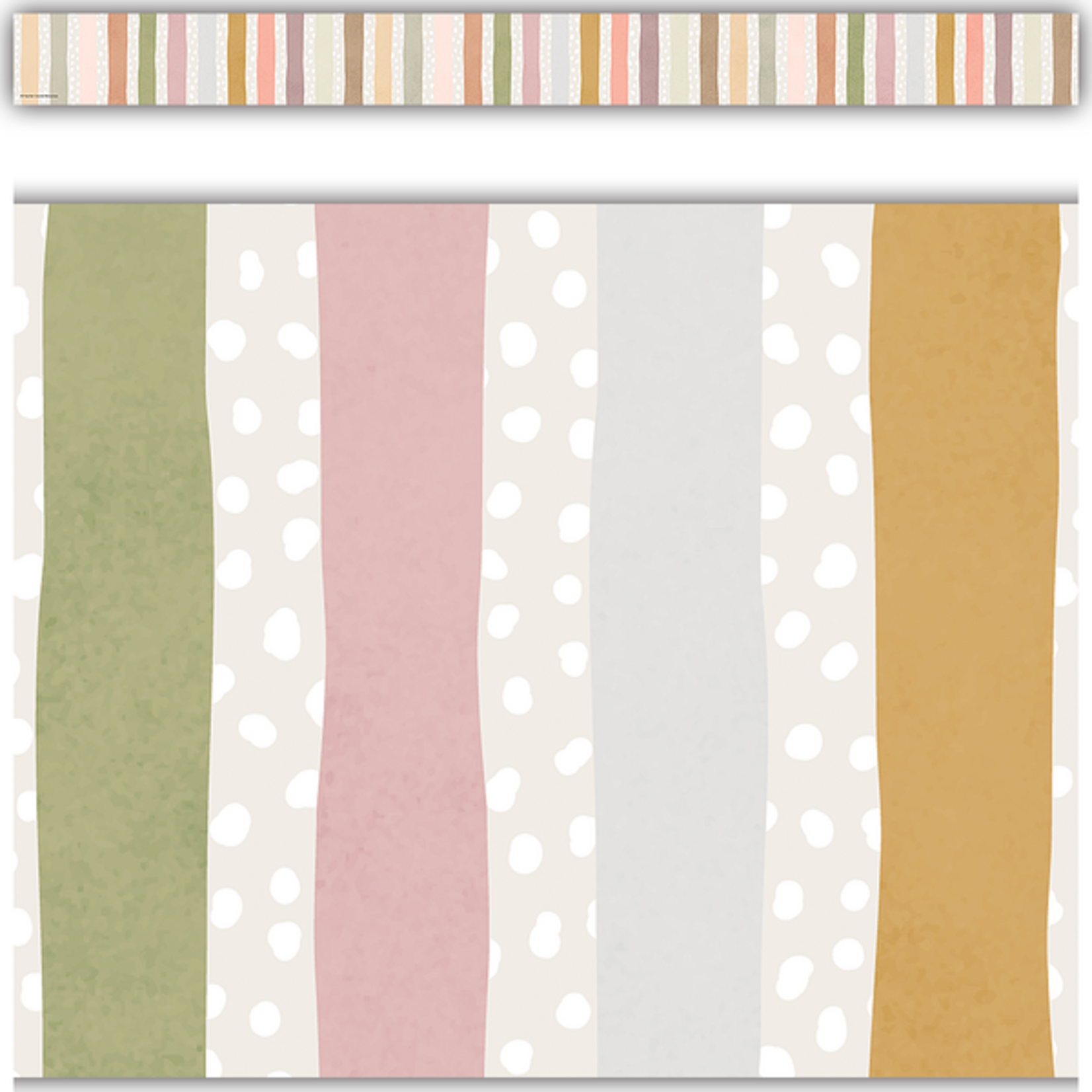 TEACHER CREATED RESOURCES Terrazzo Tones Stripes Straight Border Trim
