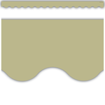 TEACHER CREATED RESOURCES Olive Green Scalloped Border Trim
