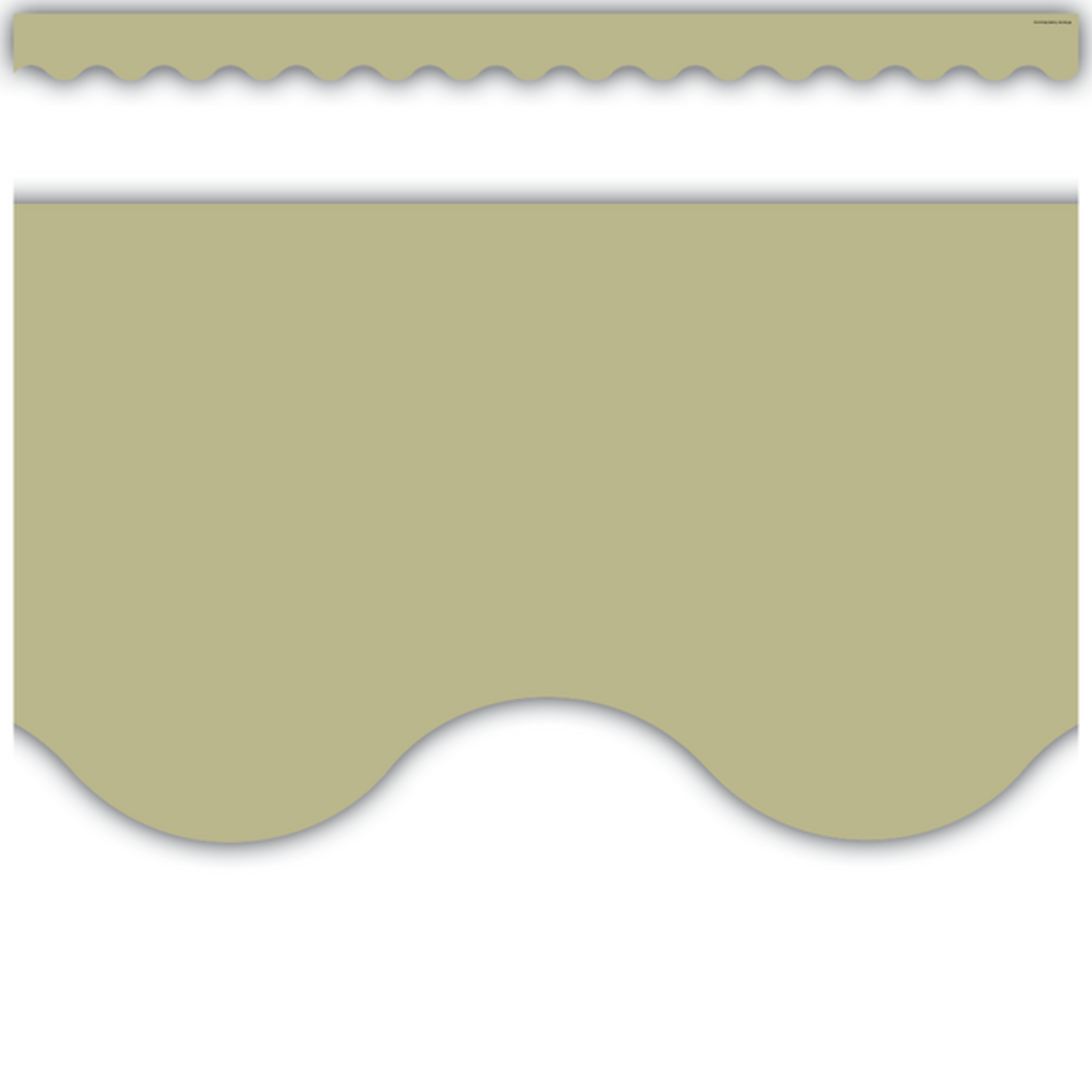 TEACHER CREATED RESOURCES Olive Green Scalloped Border Trim