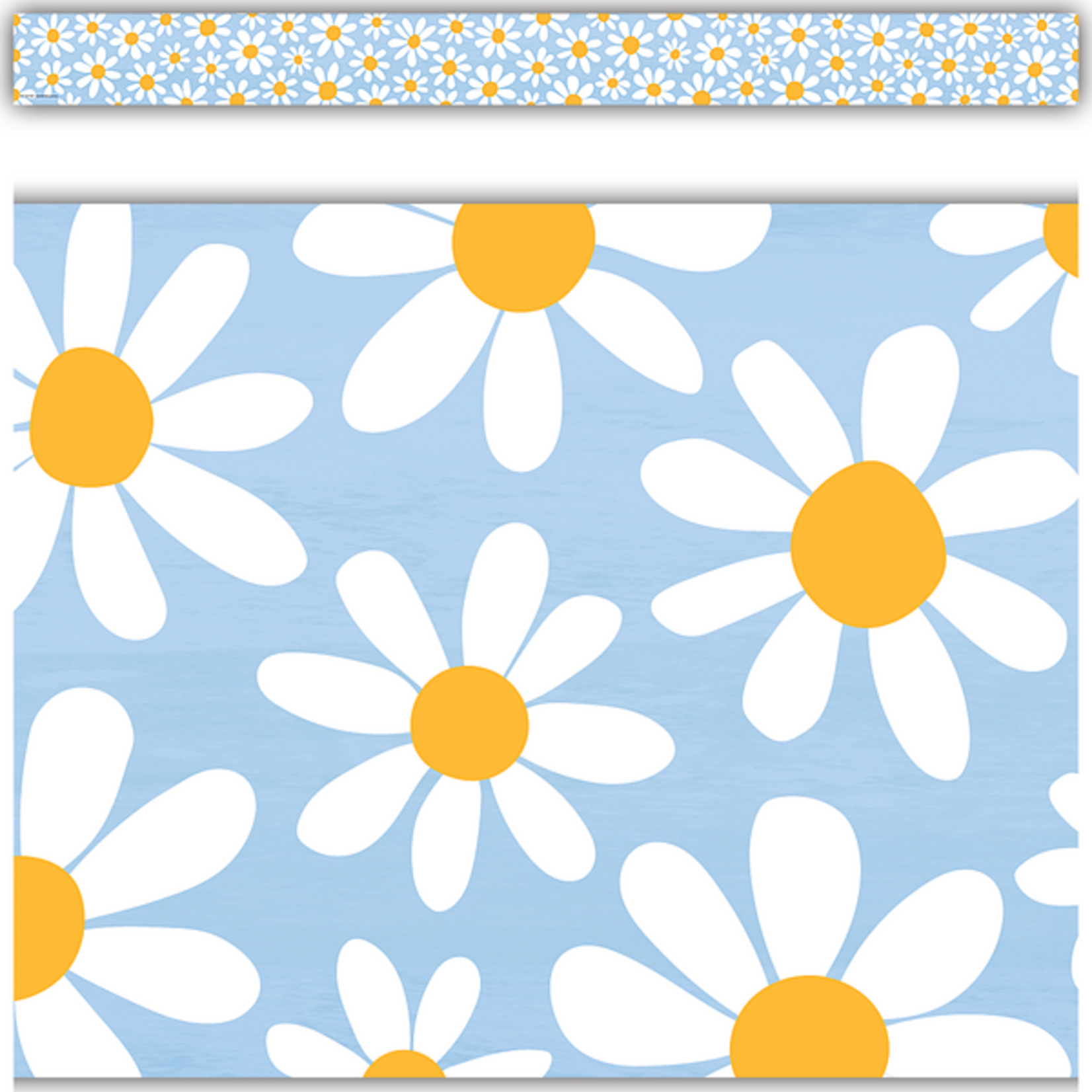 TEACHER CREATED RESOURCES Daisies Straight Border Trim