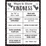 TEACHER CREATED RESOURCES Ways to Show Kindness Chart