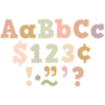 TEACHER CREATED RESOURCES Terrazzo Tones Bold Block 4" Letters Combo Pack