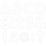 TEACHER CREATED RESOURCES White 2" Classic Letters Uppercase Pack