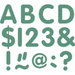 TEACHER CREATED RESOURCES Eucalyptus Green 2" Classic Letters Uppercase Pack