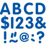 TEACHER CREATED RESOURCES Blue 2" Classic Letters Uppercase Pack