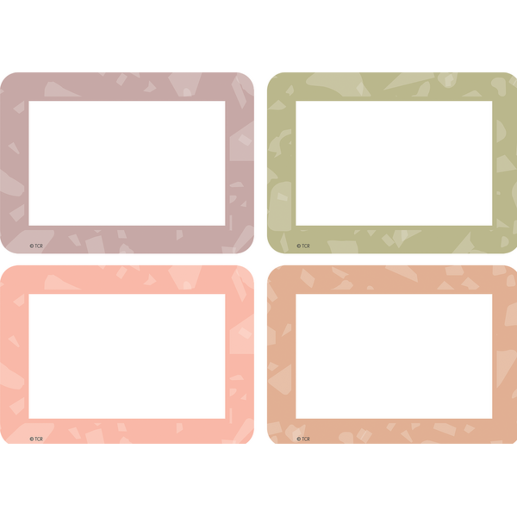 TEACHER CREATED RESOURCES Terrazzo Tones Name Tags/Labels - Multi-Pack