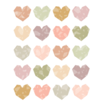 TEACHER CREATED RESOURCES Terrazzo Tones Hearts Stickers