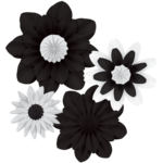 TEACHER CREATED RESOURCES Black and White Paper Flowers