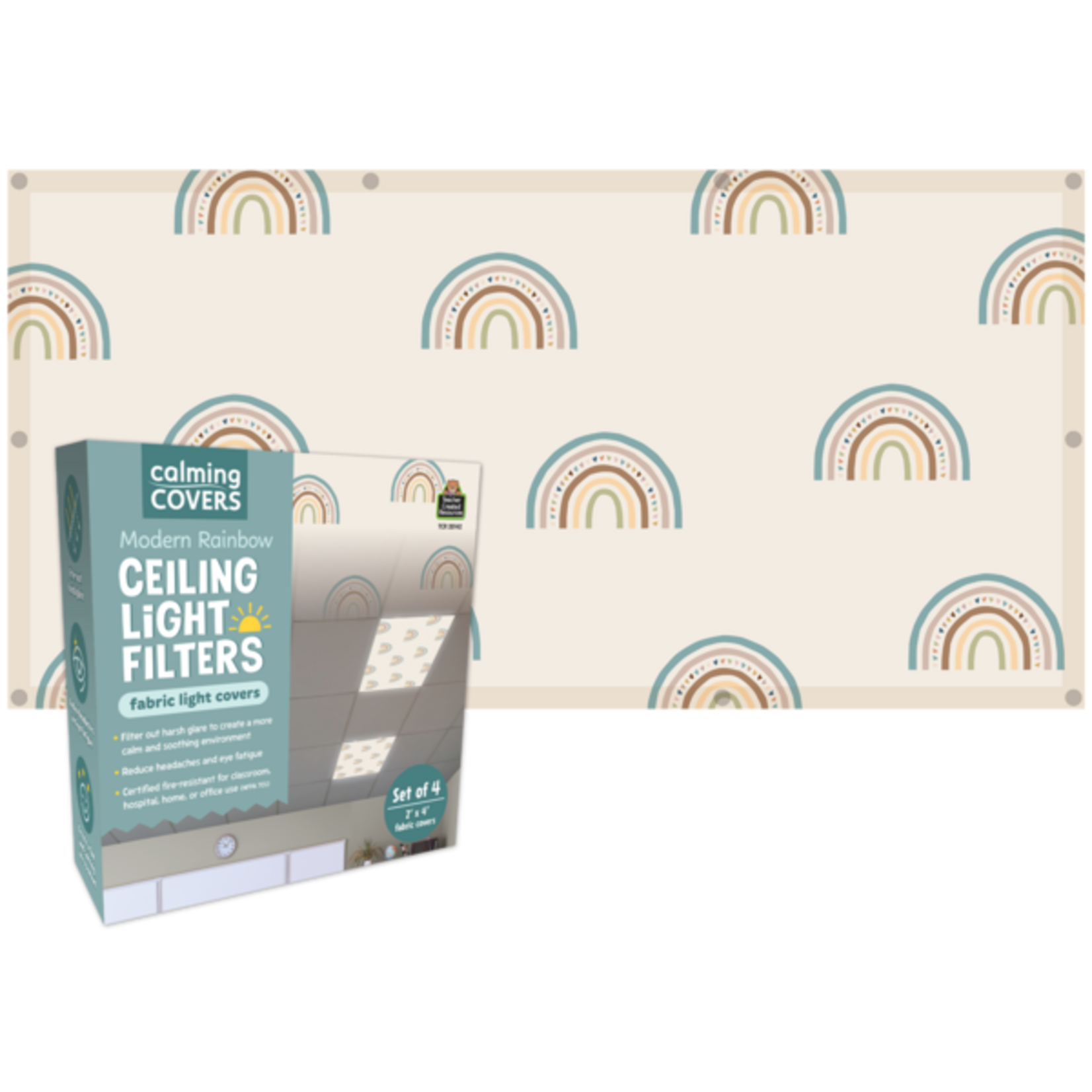 TEACHER CREATED RESOURCES Modern Rainbow Calming Covers Ceiling Light Filters