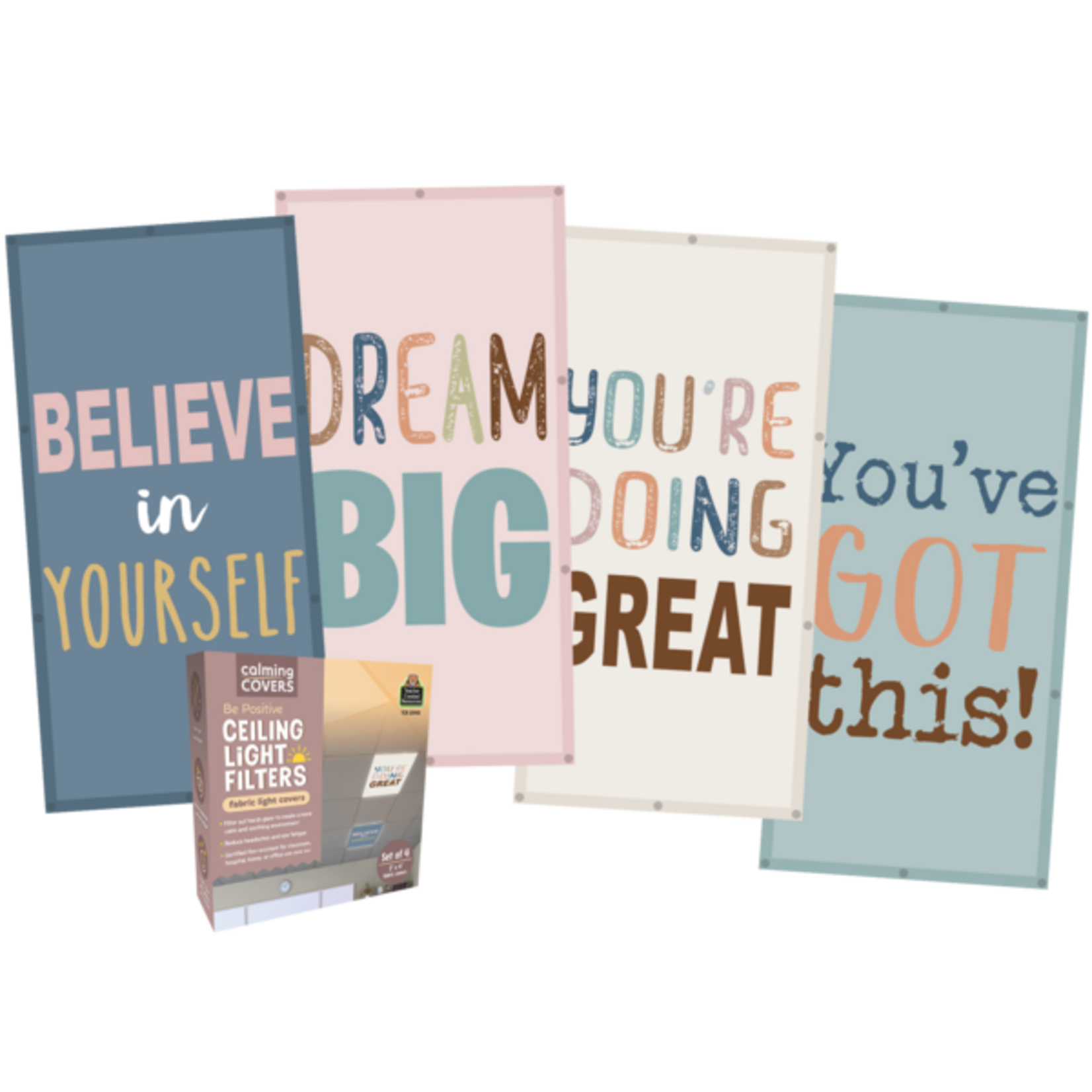 TEACHER CREATED RESOURCES Be Positive Calming Covers Ceiling Light Filters