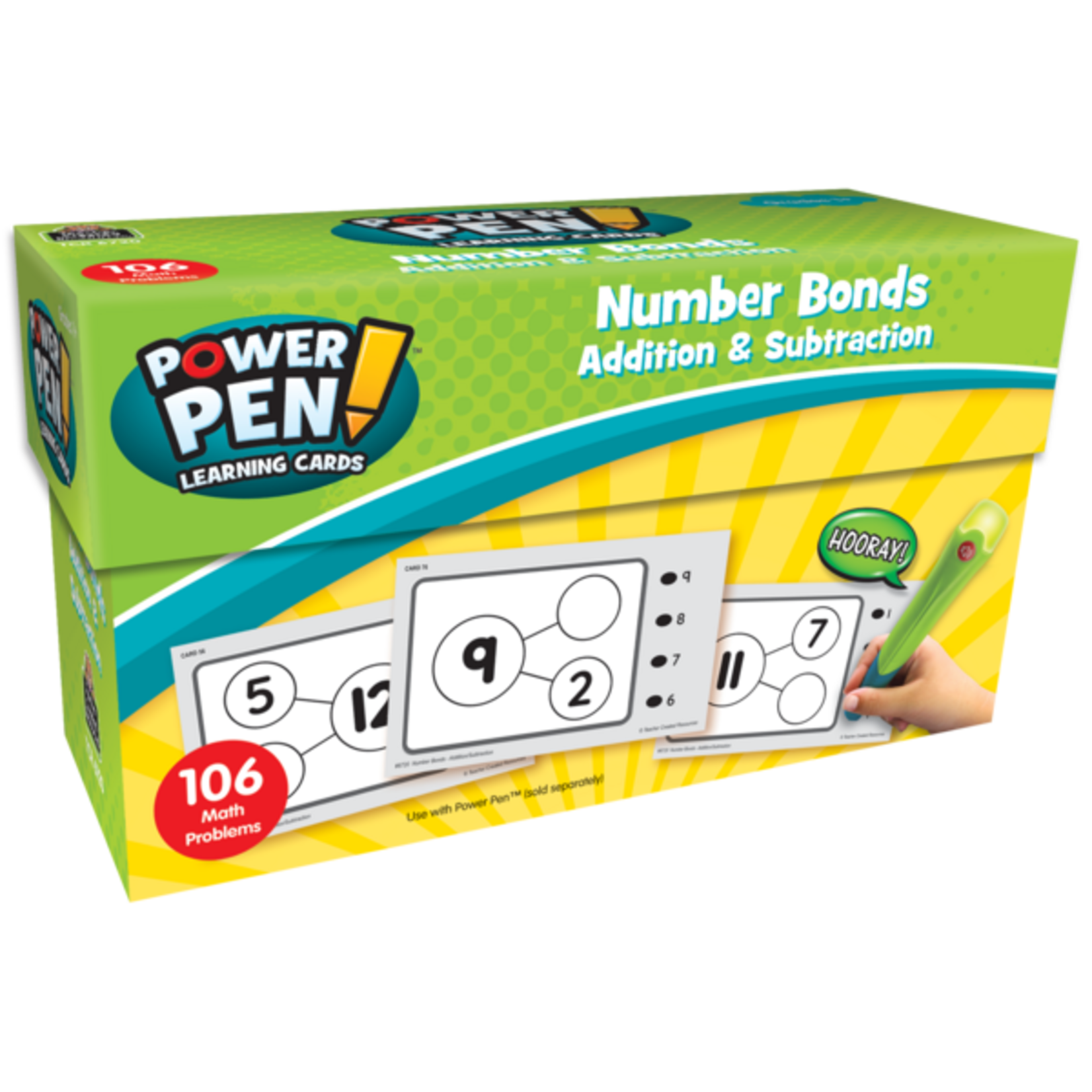 TEACHER CREATED RESOURCES Power Pen Learning Cards: Number Bonds - Addition & Subtraction