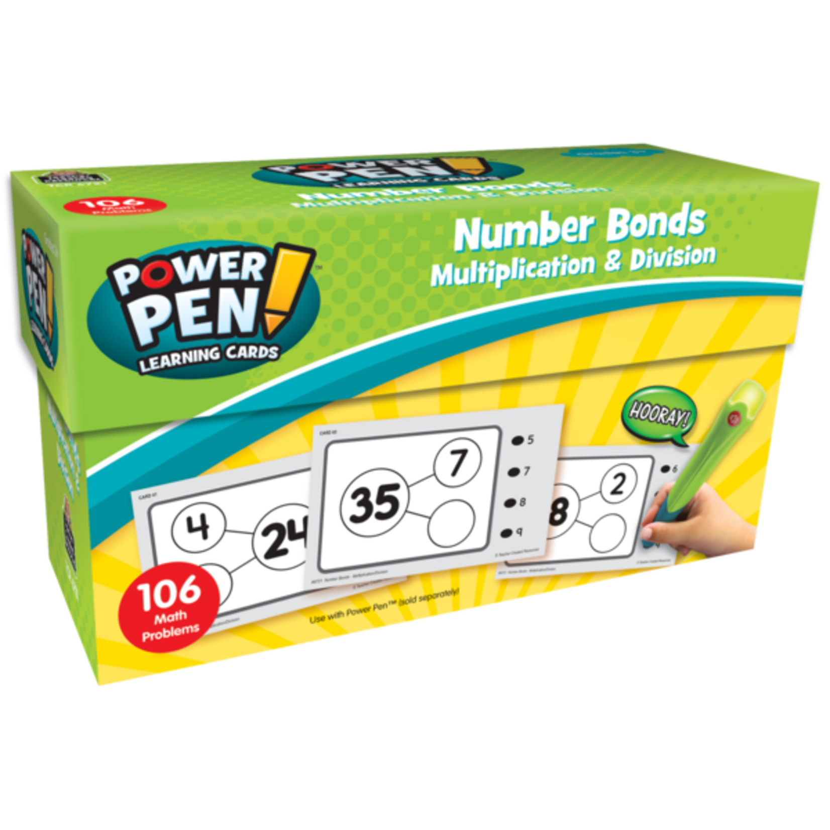 TEACHER CREATED RESOURCES Power Pen Learning Cards: Number Bonds - Multiplication & Division