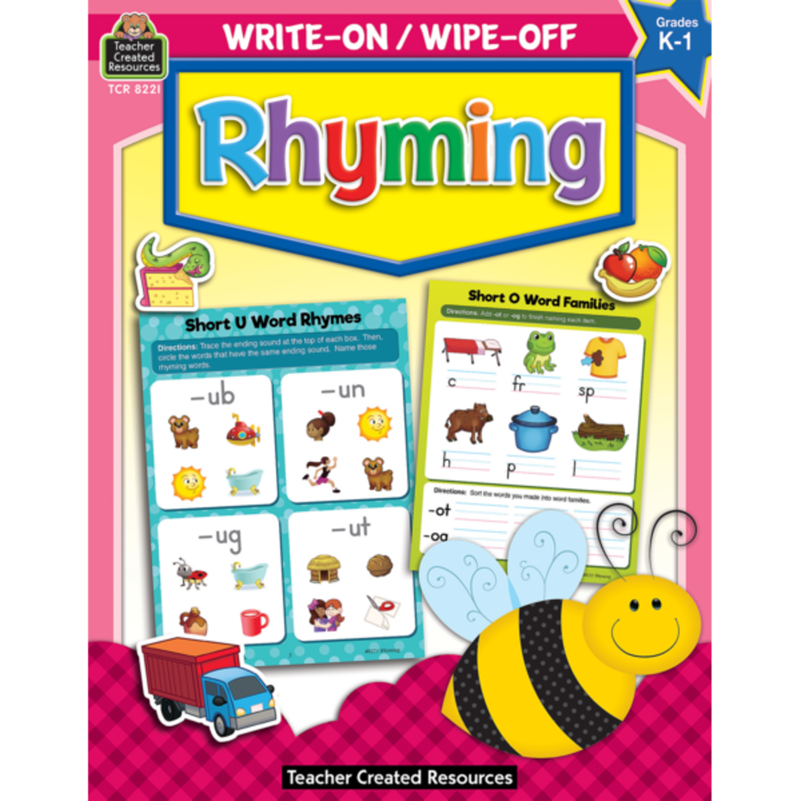 TEACHER CREATED RESOURCES Rhyming Write-On Wipe-Off Book Gr K-1