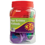 TEACHER CREATED RESOURCES Happy Birthday Wristbands Jar (36 bands)