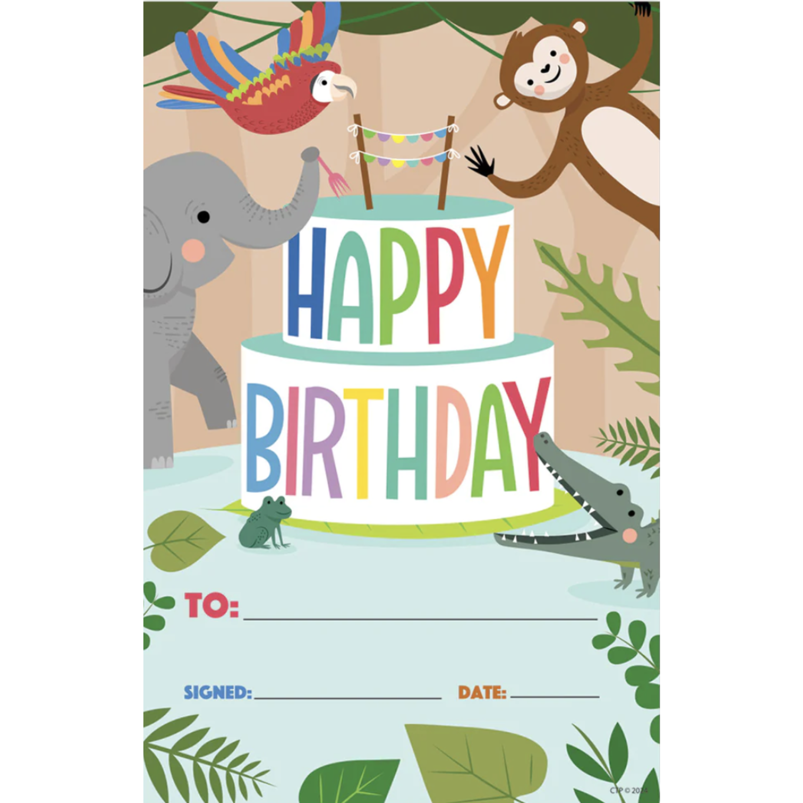 CREATIVE TEACHING PRESS Jungle Friends Happy Birthday Awards