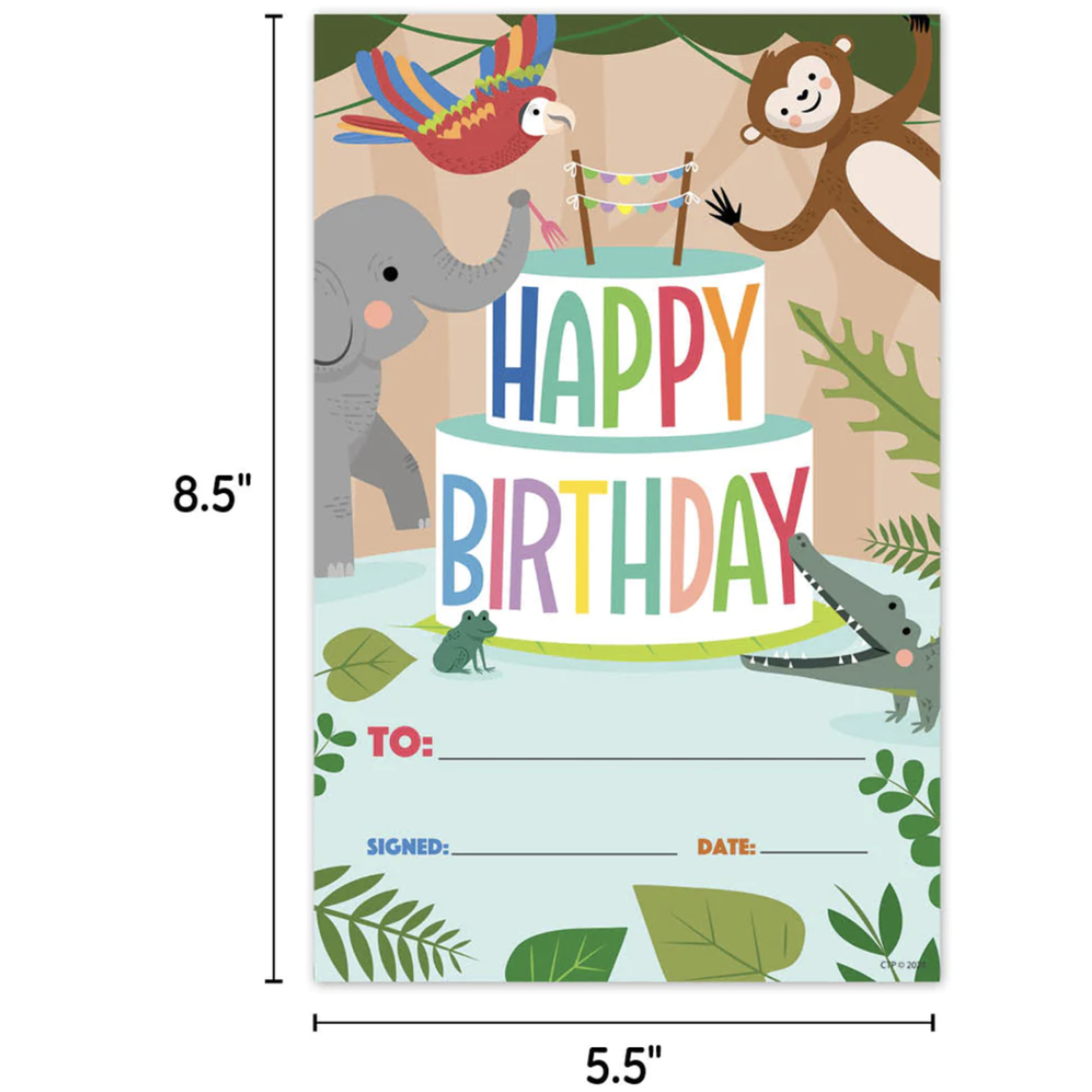 CREATIVE TEACHING PRESS Jungle Friends Happy Birthday Awards