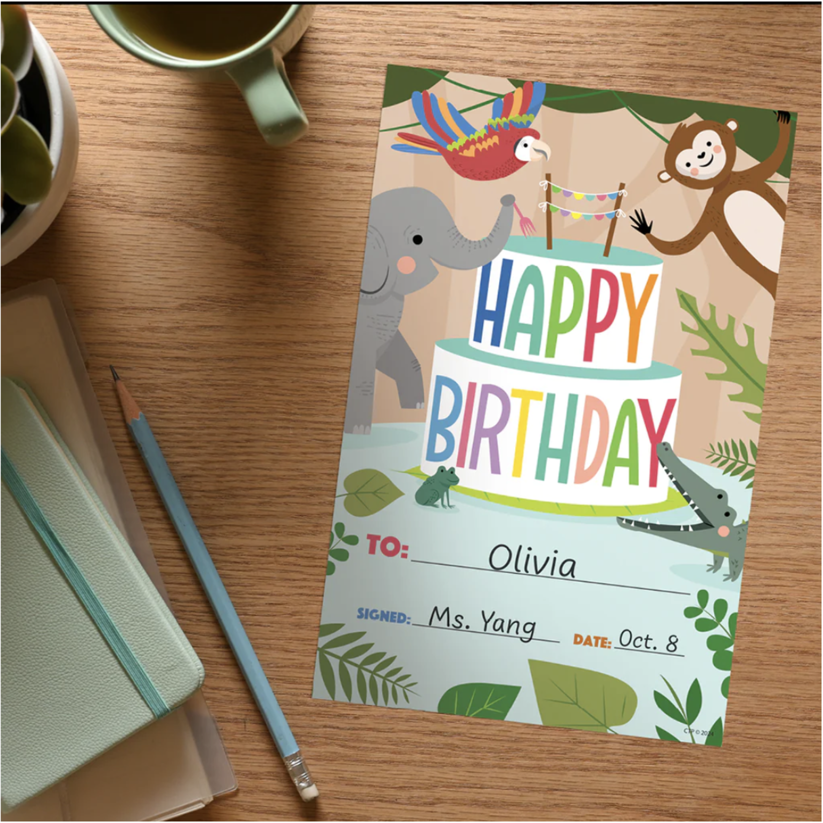 CREATIVE TEACHING PRESS Jungle Friends Happy Birthday Awards