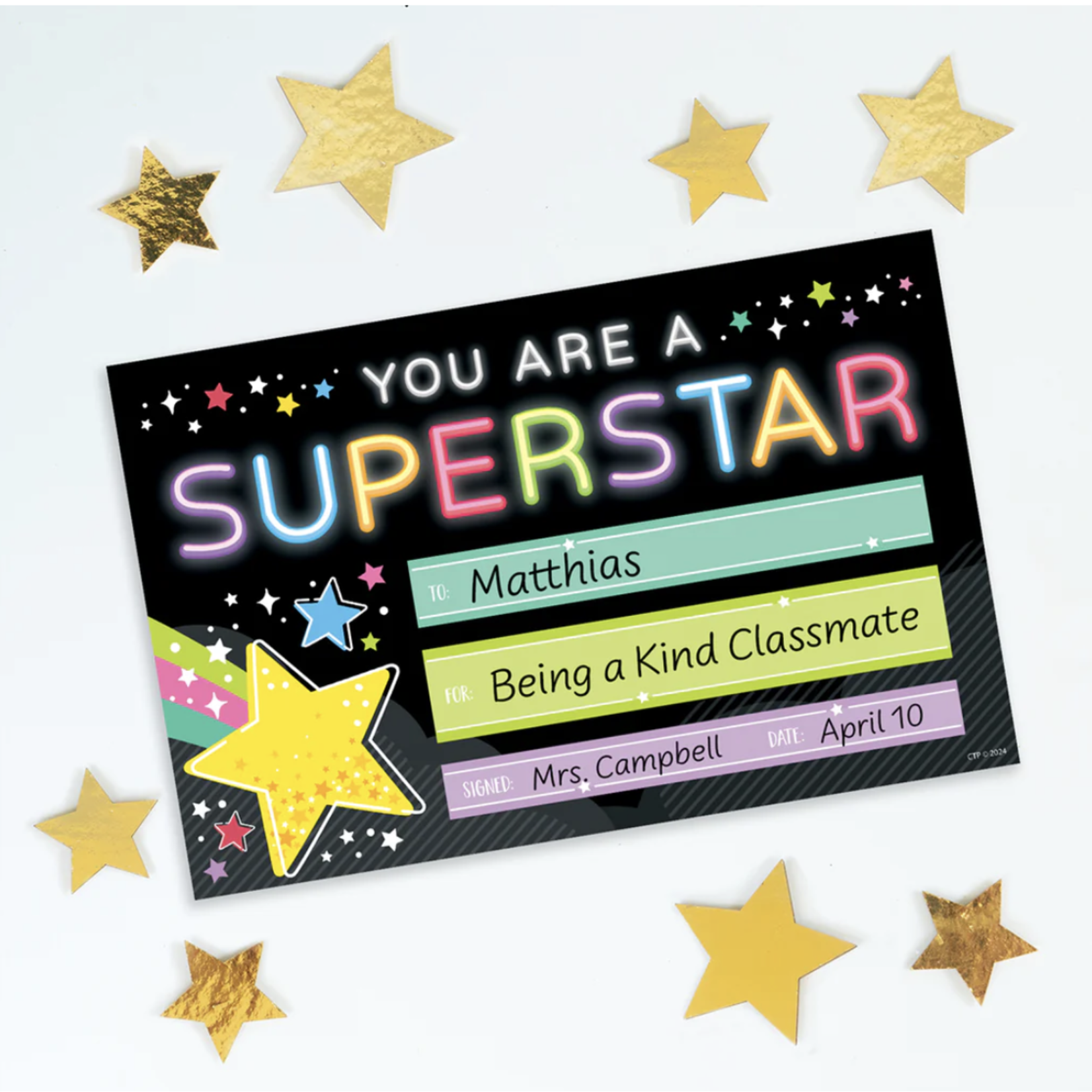 CREATIVE TEACHING PRESS Star Bright Superstar Awards