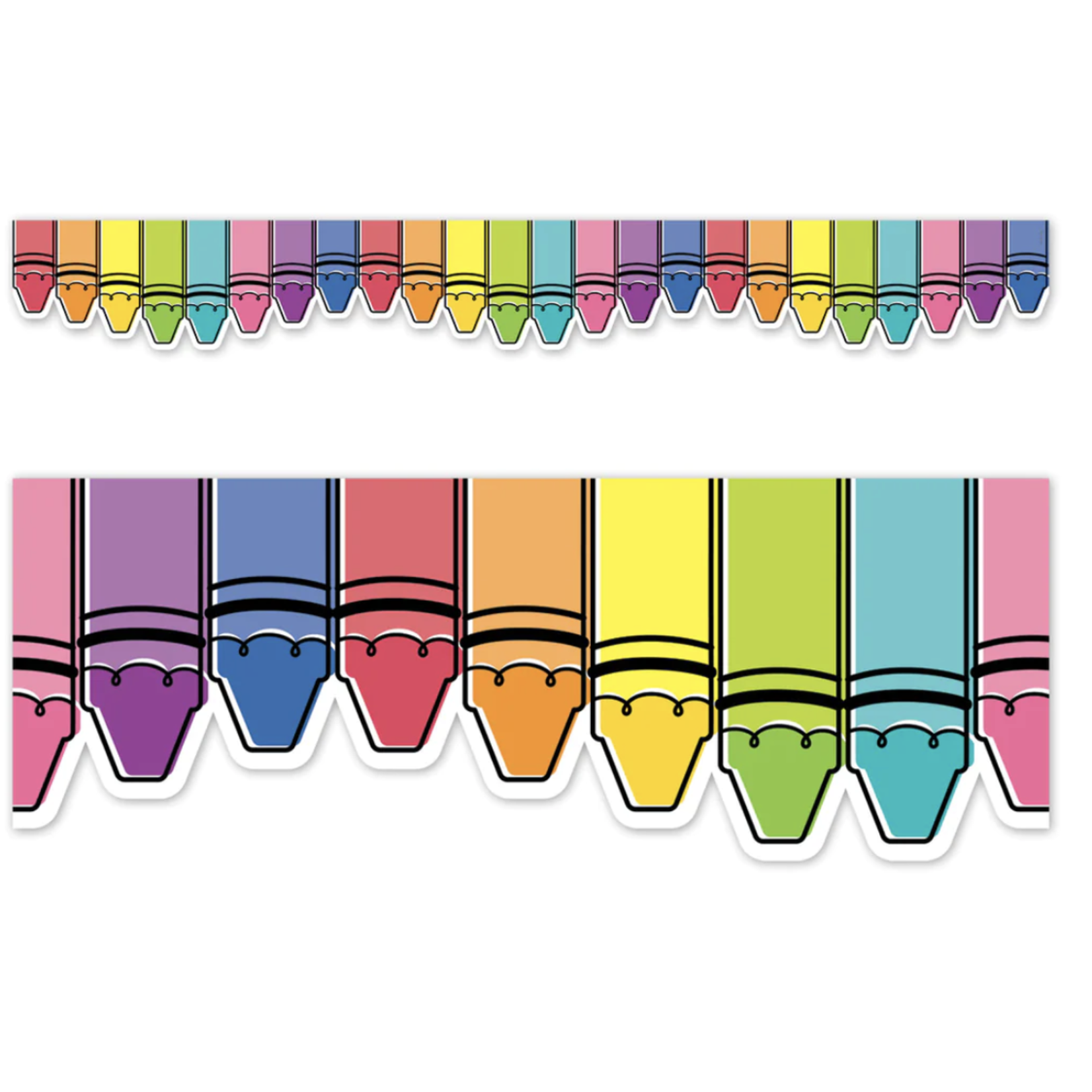 CREATIVE TEACHING PRESS Core Decor Doodle Crayons EZ Border