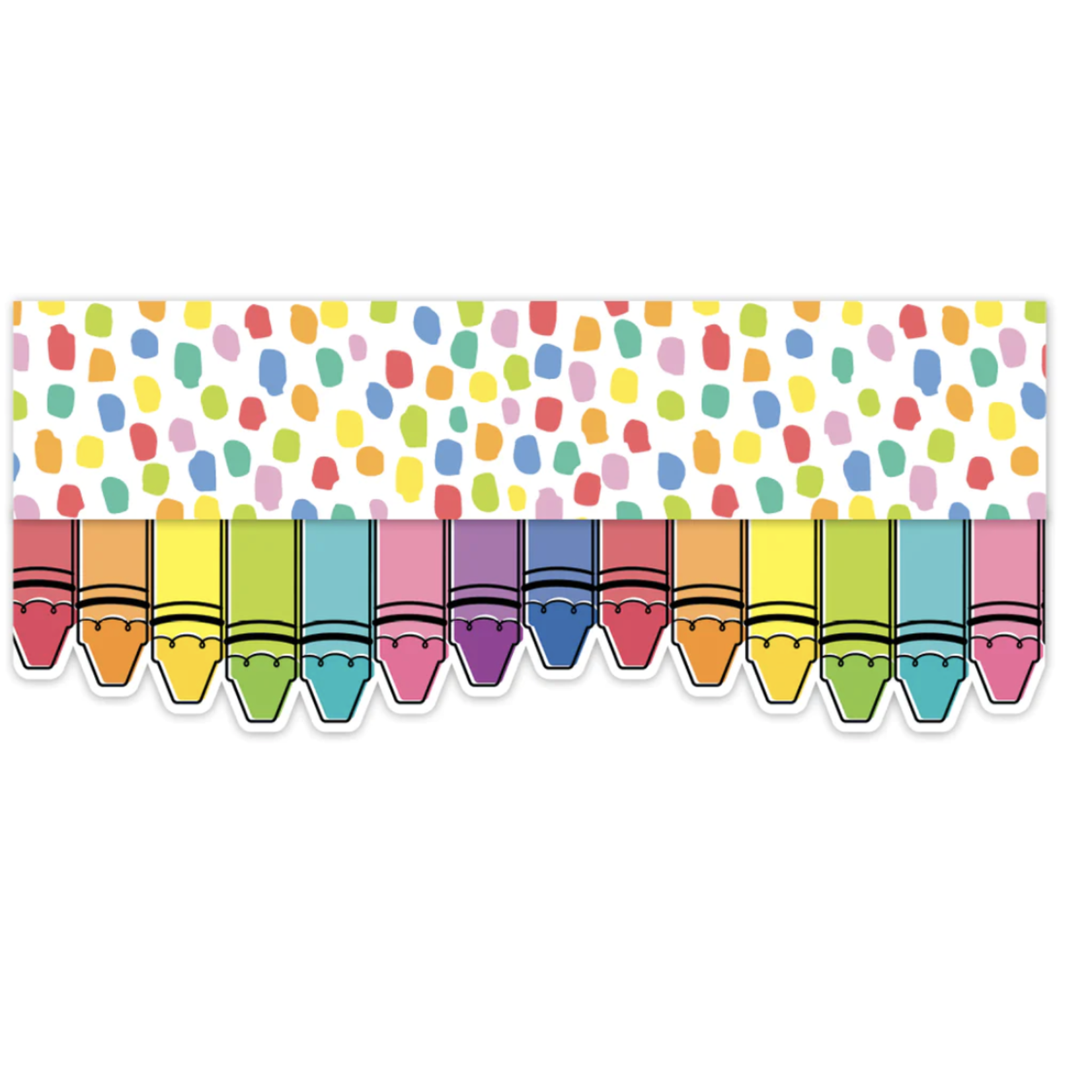 CREATIVE TEACHING PRESS Core Decor Doodle Crayons EZ Border