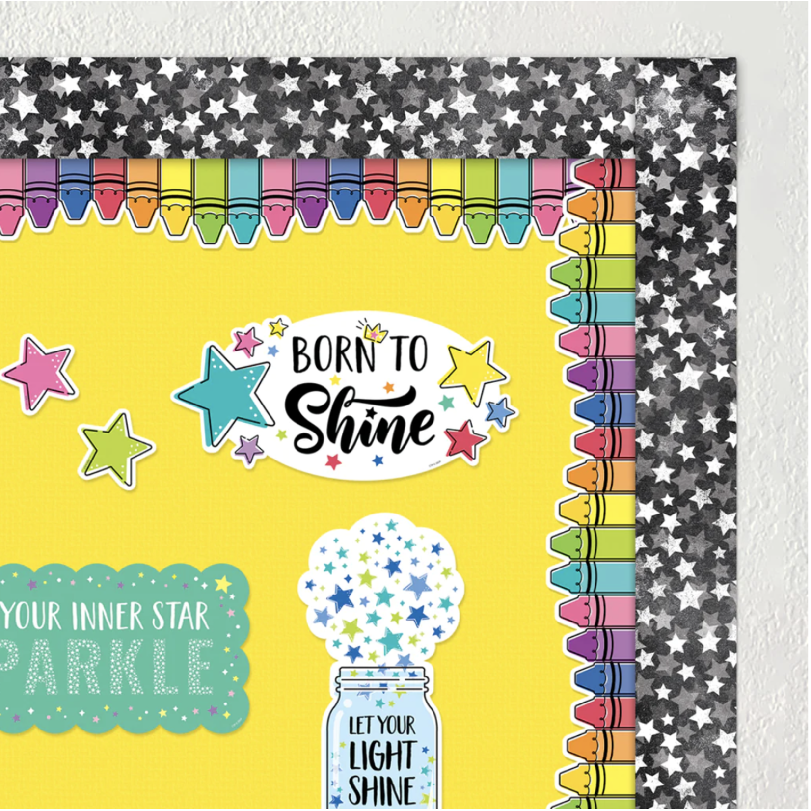 CREATIVE TEACHING PRESS Core Decor Doodle Crayons EZ Border