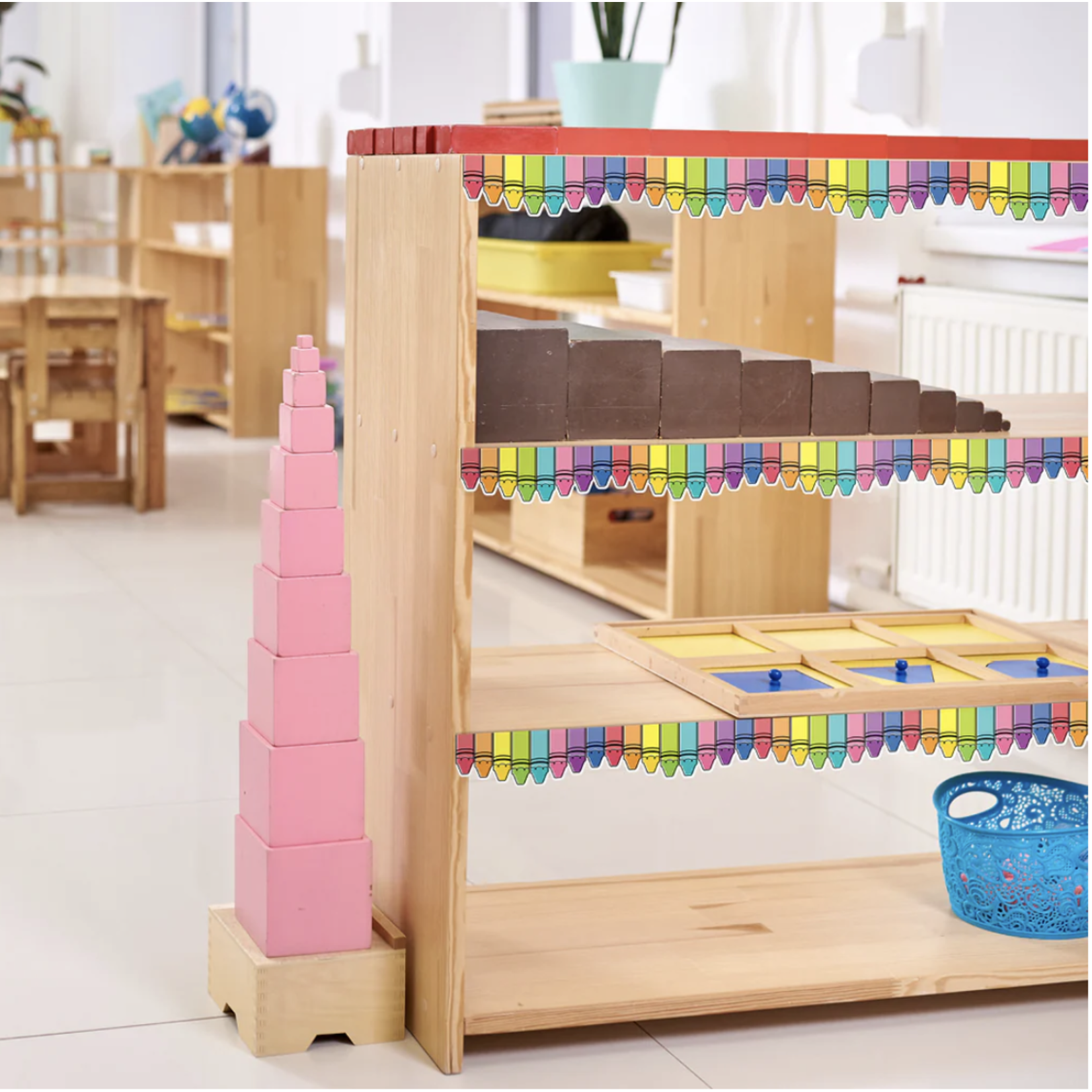CREATIVE TEACHING PRESS Core Decor Doodle Crayons EZ Border