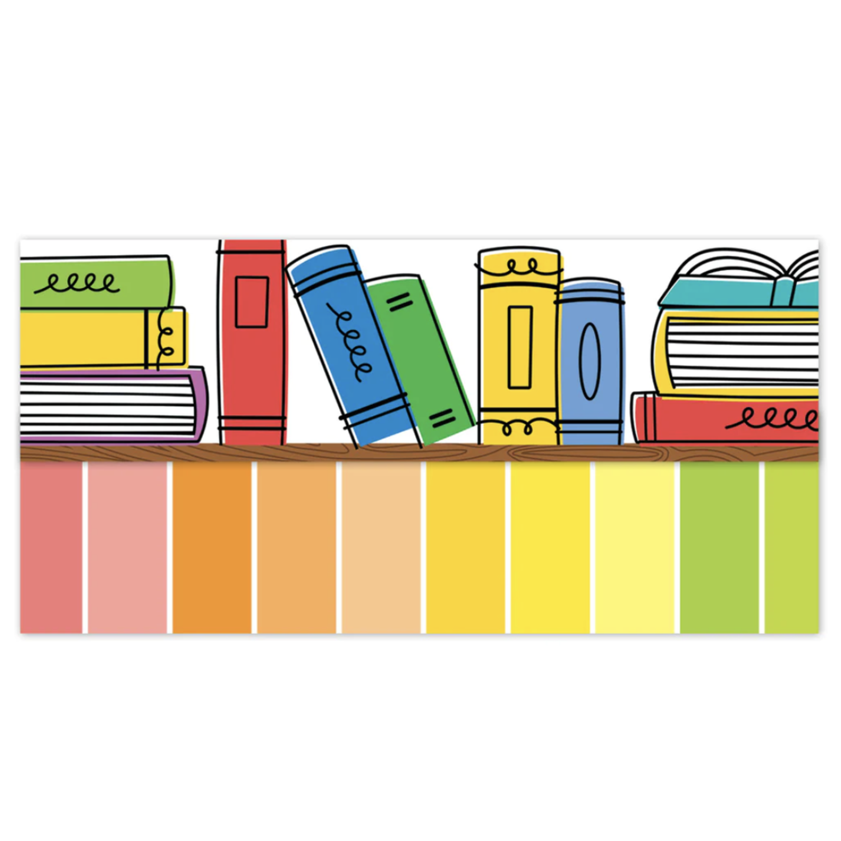 CREATIVE TEACHING PRESS Core Decor Doodle Bookshelf EZ Border