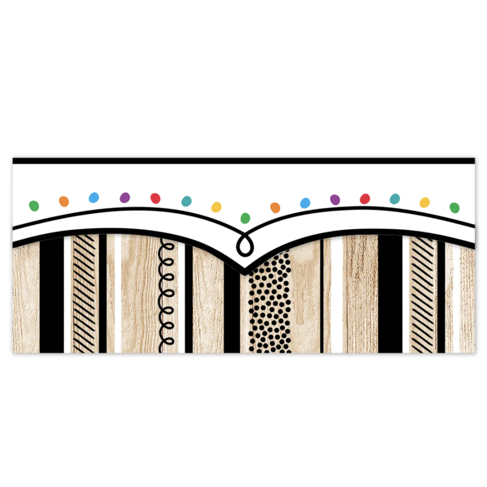 CREATIVE TEACHING PRESS Core Decor Stripes and Doodles on Wood EZ  & DOODLES ON WOOD