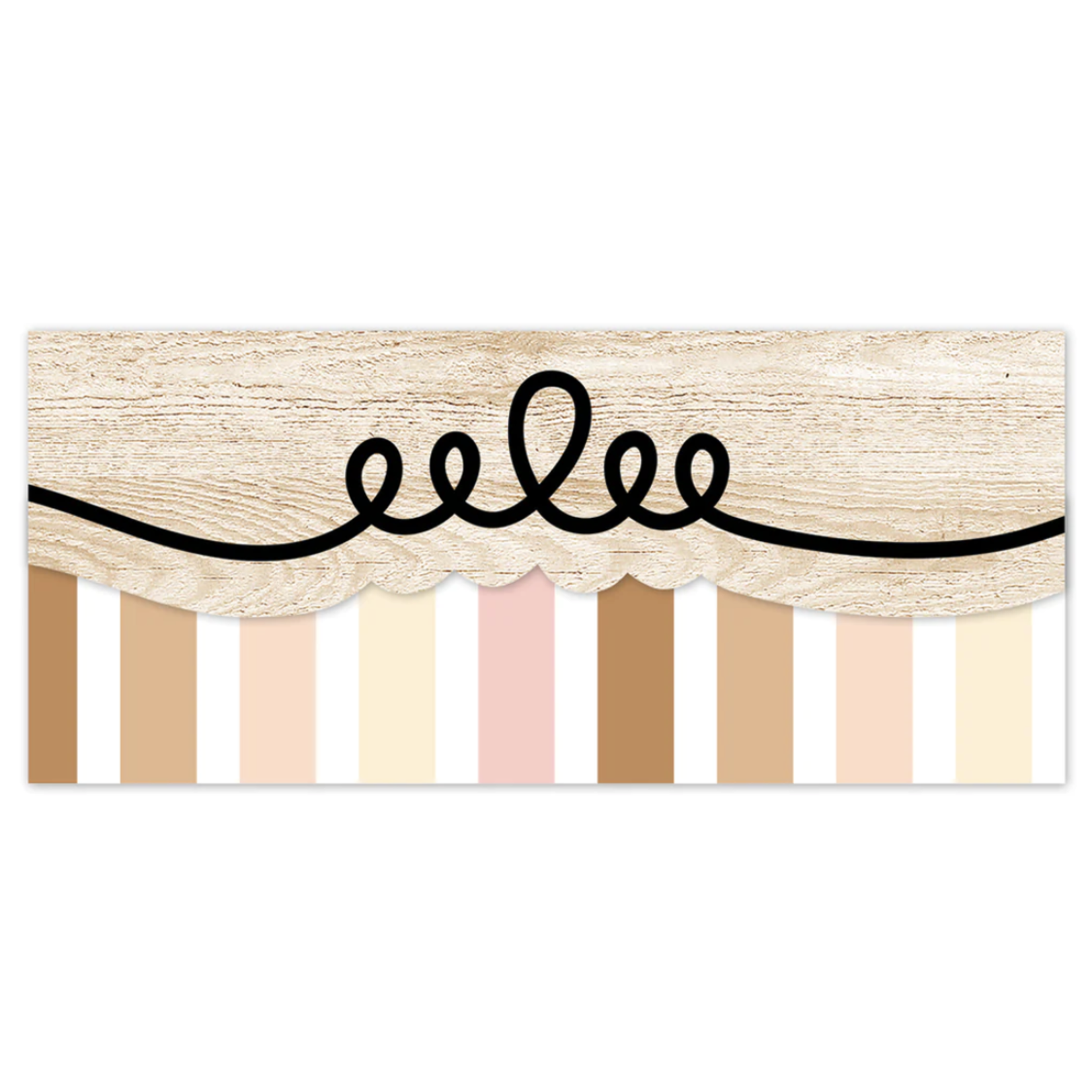 CREATIVE TEACHING PRESS Core Decor Loop-de-Doodle on Wood EZ Border
